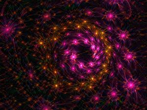Preview wallpaper fractal, shine, surface, lilac, abstraction