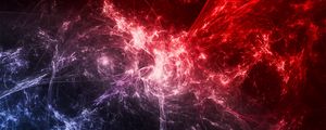 Preview wallpaper fractal, shroud, patterns, red, blue