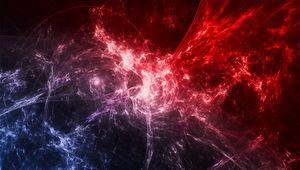 Preview wallpaper fractal, shroud, patterns, red, blue