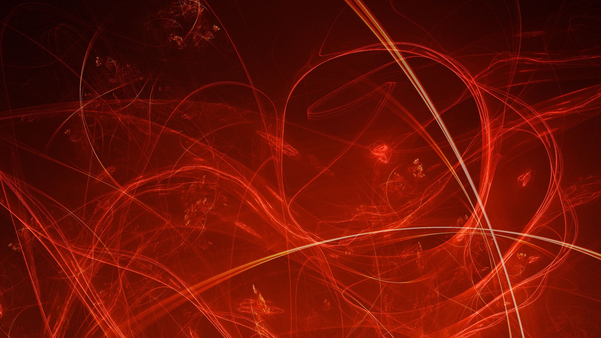 2048x1152 Wallpaper fractal, shroud, plexus, smoke, red.
