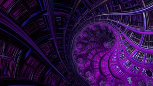 Preview wallpaper fractal, spiral, abstraction, purple