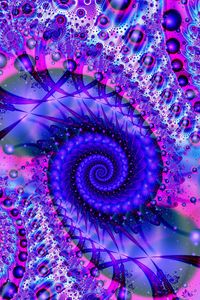 Preview wallpaper fractal, spiral, bright, patterns