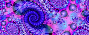 Preview wallpaper fractal, spiral, bright, patterns