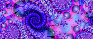 Preview wallpaper fractal, spiral, bright, patterns
