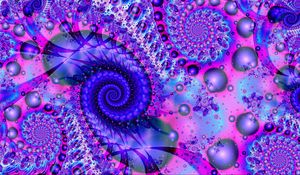 Preview wallpaper fractal, spiral, bright, patterns