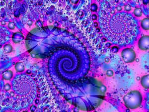 Preview wallpaper fractal, spiral, bright, patterns