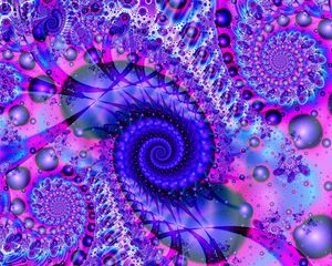 Preview wallpaper fractal, spiral, bright, patterns