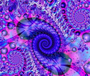 Preview wallpaper fractal, spiral, bright, patterns