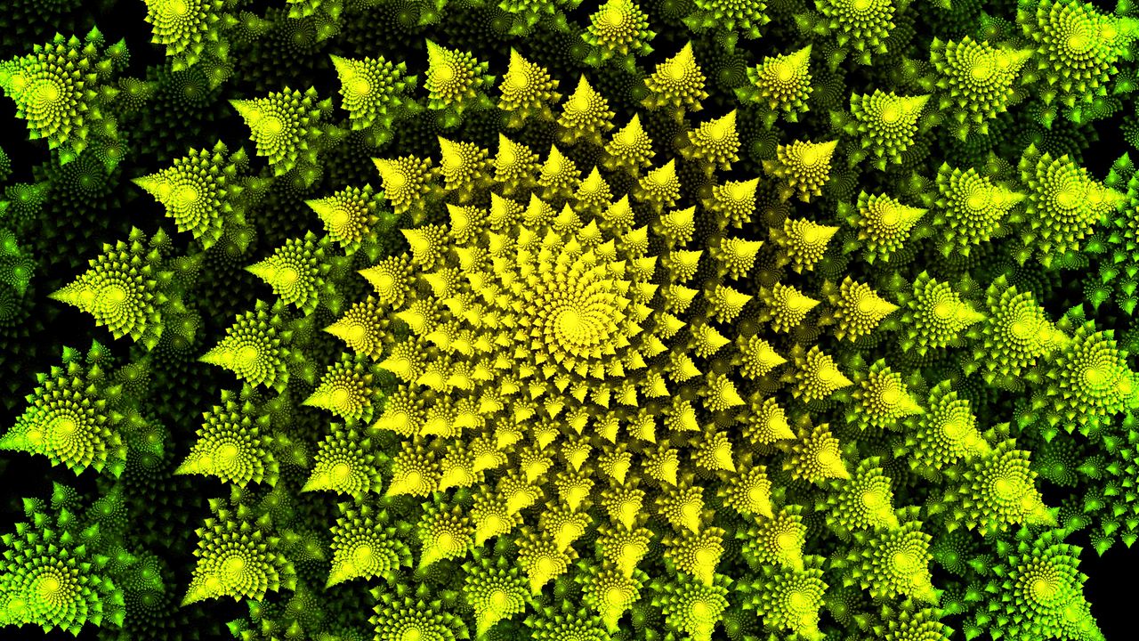 Wallpaper fractal, spiral, bright, swirling, abstraction