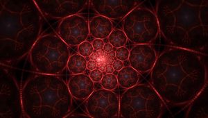 Preview wallpaper fractal, spiral, depth, light, red, swirling, lines