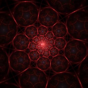 Preview wallpaper fractal, spiral, depth, light, red, swirling, lines