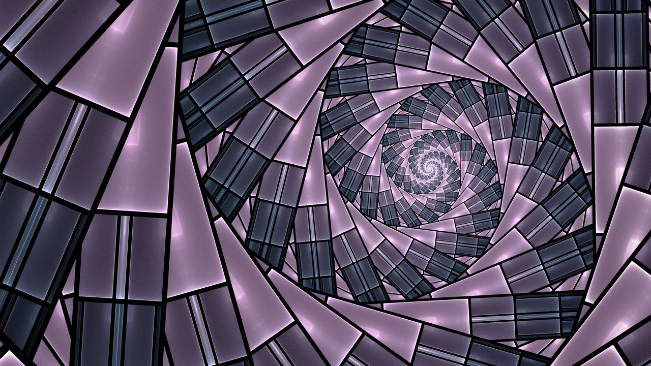 Wallpaper fractal, spiral, funnel, abstraction