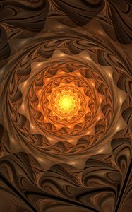 Preview wallpaper fractal, spiral, glow, twisted, abstraction