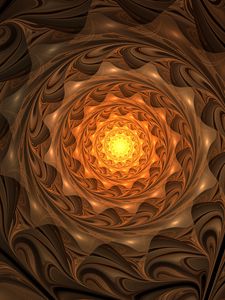 Preview wallpaper fractal, spiral, glow, twisted, abstraction