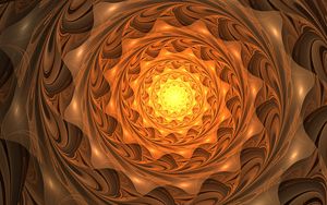 Preview wallpaper fractal, spiral, glow, twisted, abstraction