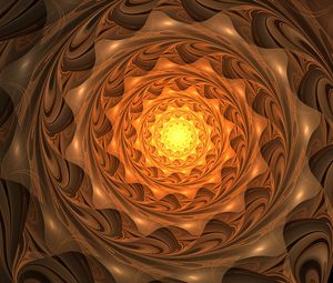 Preview wallpaper fractal, spiral, glow, twisted, abstraction