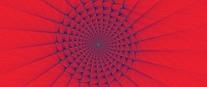 Preview wallpaper fractal, spiral, lines, optical illusion, red