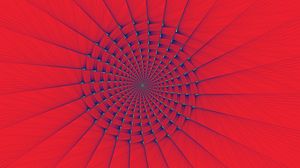 Preview wallpaper fractal, spiral, lines, optical illusion, red