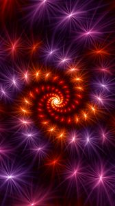 Preview wallpaper fractal, spiral, rotation, shine, abstraction
