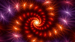 Preview wallpaper fractal, spiral, rotation, shine, abstraction