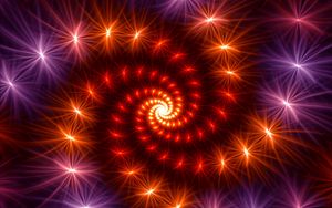 Preview wallpaper fractal, spiral, rotation, shine, abstraction