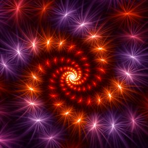 Preview wallpaper fractal, spiral, rotation, shine, abstraction