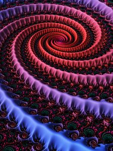 Preview wallpaper fractal, spiral, swirling, patterns, multicolored
