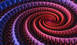 Preview wallpaper fractal, spiral, swirling, patterns, multicolored