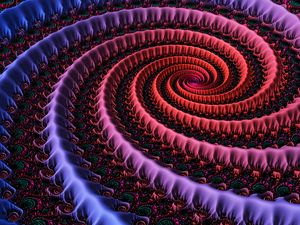 Preview wallpaper fractal, spiral, swirling, patterns, multicolored