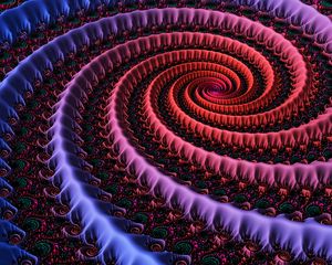 Preview wallpaper fractal, spiral, swirling, patterns, multicolored
