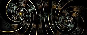 Preview wallpaper fractal, spiral, twisted, dark, abstraction