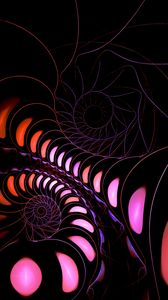 Preview wallpaper fractal, spiral, twisted, tangled, 3d