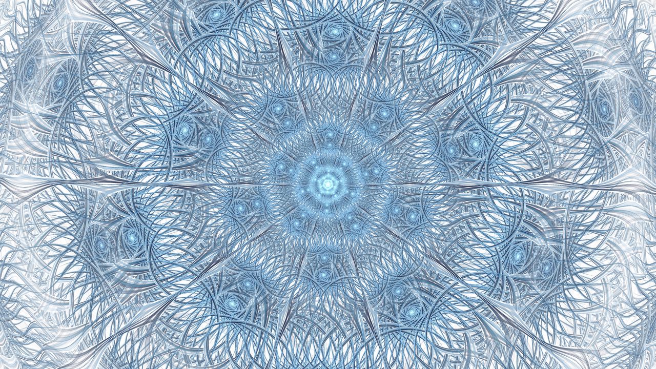 Wallpaper fractal, spiral, whirl, background, blue