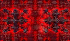 Preview wallpaper fractal, squares, volume, red, abstraction