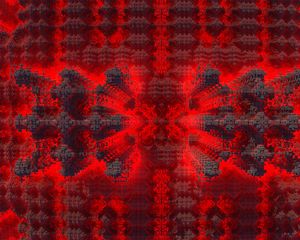 Preview wallpaper fractal, squares, volume, red, abstraction