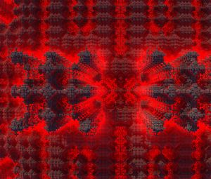 Preview wallpaper fractal, squares, volume, red, abstraction