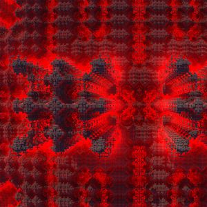 Preview wallpaper fractal, squares, volume, red, abstraction