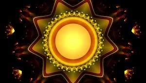 Preview wallpaper fractal, star, bright, glow, abstraction