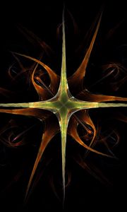 Preview wallpaper fractal, star, dark, abstraction