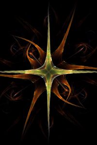 Preview wallpaper fractal, star, dark, abstraction