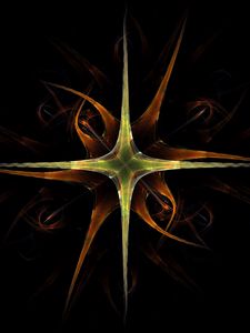 Preview wallpaper fractal, star, dark, abstraction