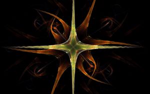 Preview wallpaper fractal, star, dark, abstraction