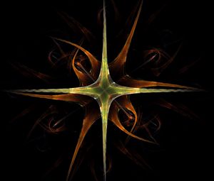 Preview wallpaper fractal, star, dark, abstraction