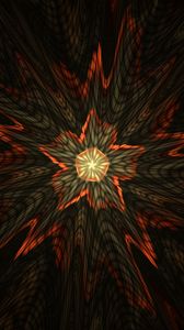 Preview wallpaper fractal, star, flash, abstraction