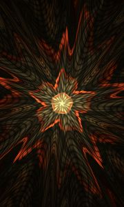 Preview wallpaper fractal, star, flash, abstraction