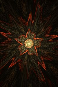 Preview wallpaper fractal, star, flash, abstraction