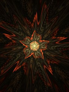 Preview wallpaper fractal, star, flash, abstraction