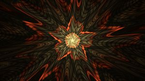 Preview wallpaper fractal, star, flash, abstraction