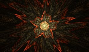 Preview wallpaper fractal, star, flash, abstraction