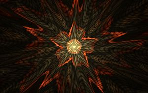 Preview wallpaper fractal, star, flash, abstraction